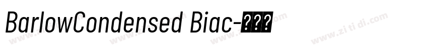 BarlowCondensed Biac字体转换